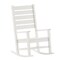 Flash Furniture White All-Weather Outdoor Rocking Chair, 2PK 2-LE-HMP-2002-110-WT-GG - alternate 7